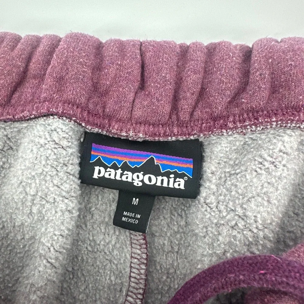 Patagonia Sweatpants Mens Med Purple Heathered Joggers Fitz Roy Icon Uprisal